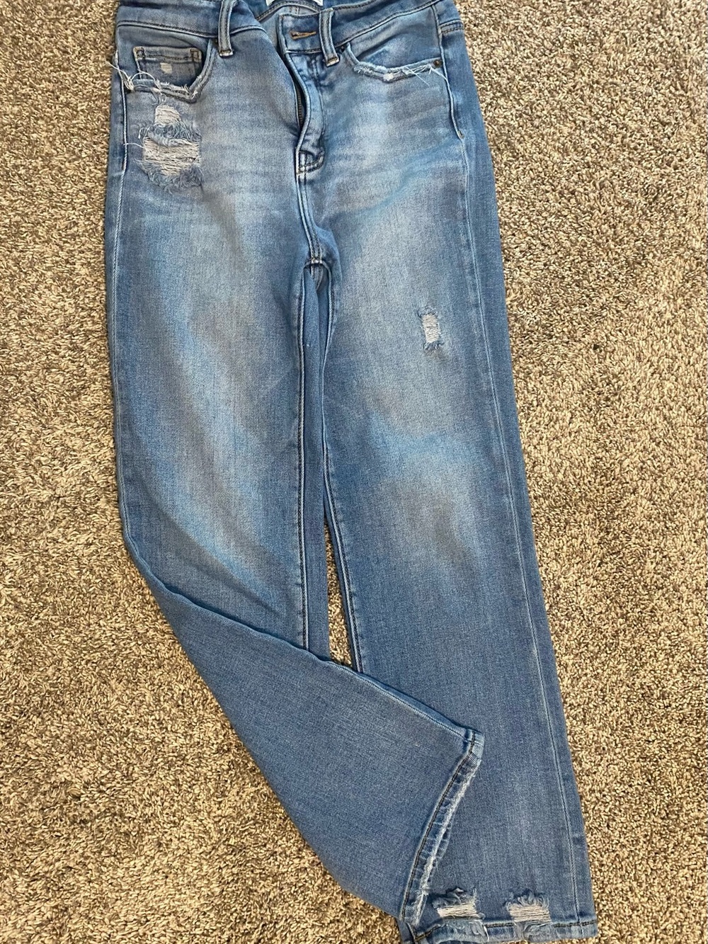 Women’s BKE Billie Distressed Blue Jeans